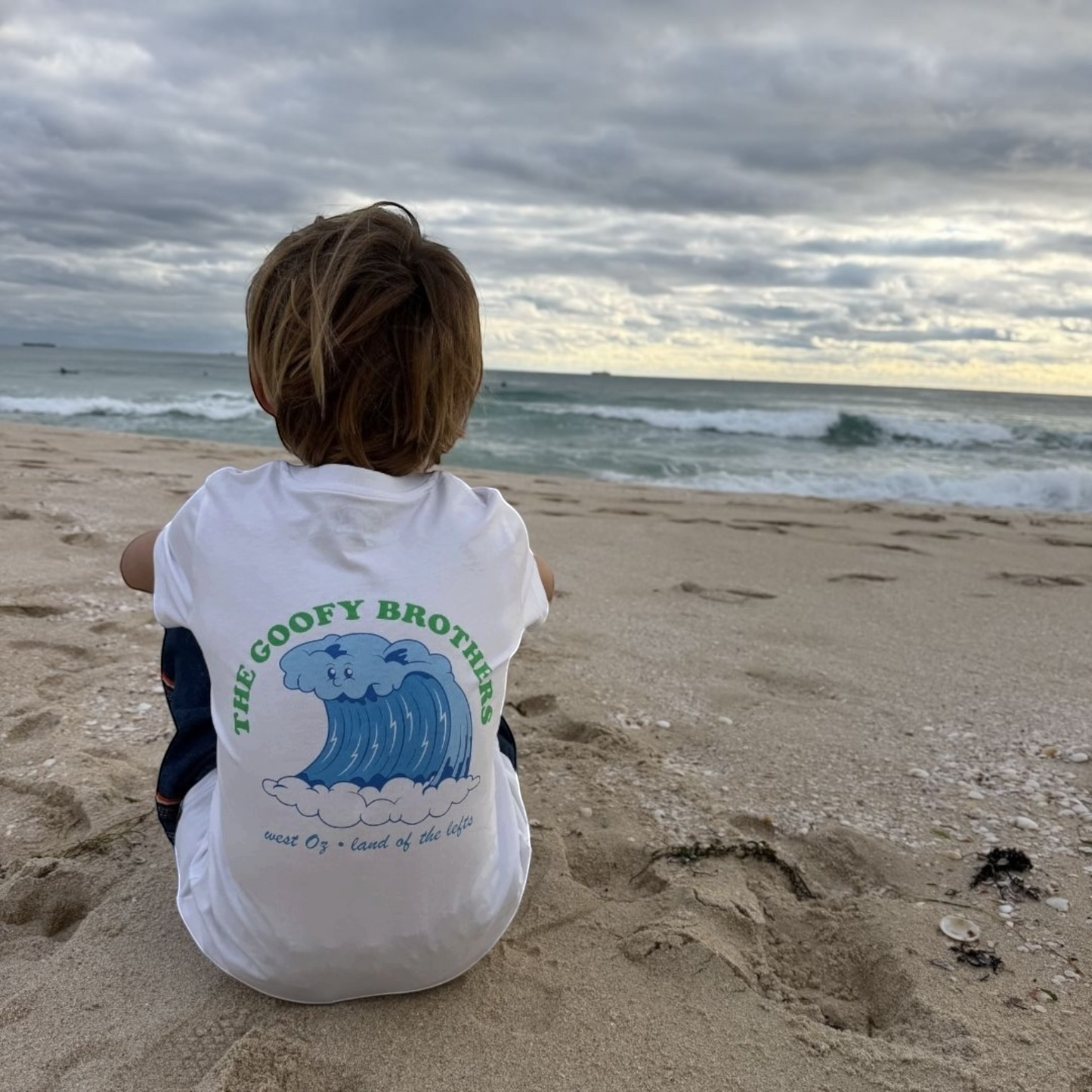 TOMBIES GROM TEE - SEA FOAM
