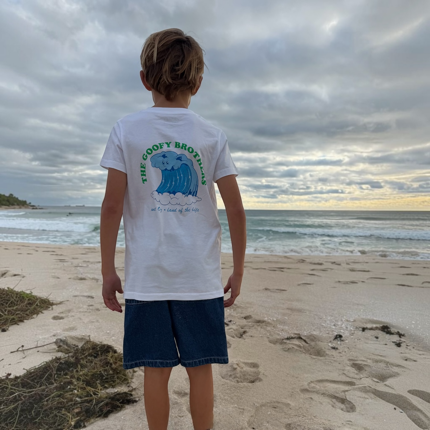 TOMBIES GROM TEE - SEA FOAM