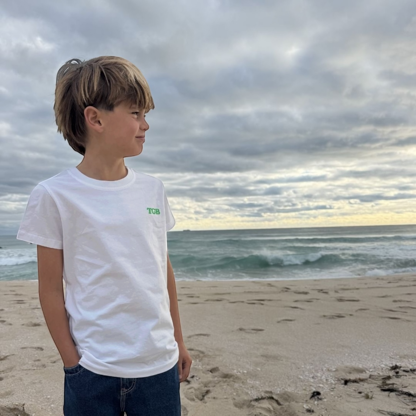 TOMBIES GROM TEE - SEA FOAM