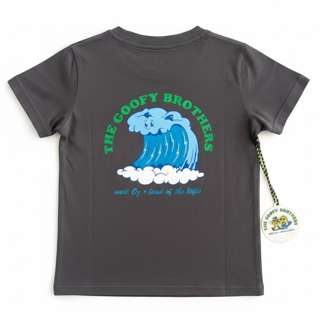 TOMBIES GROM TEE - CHARCOAL