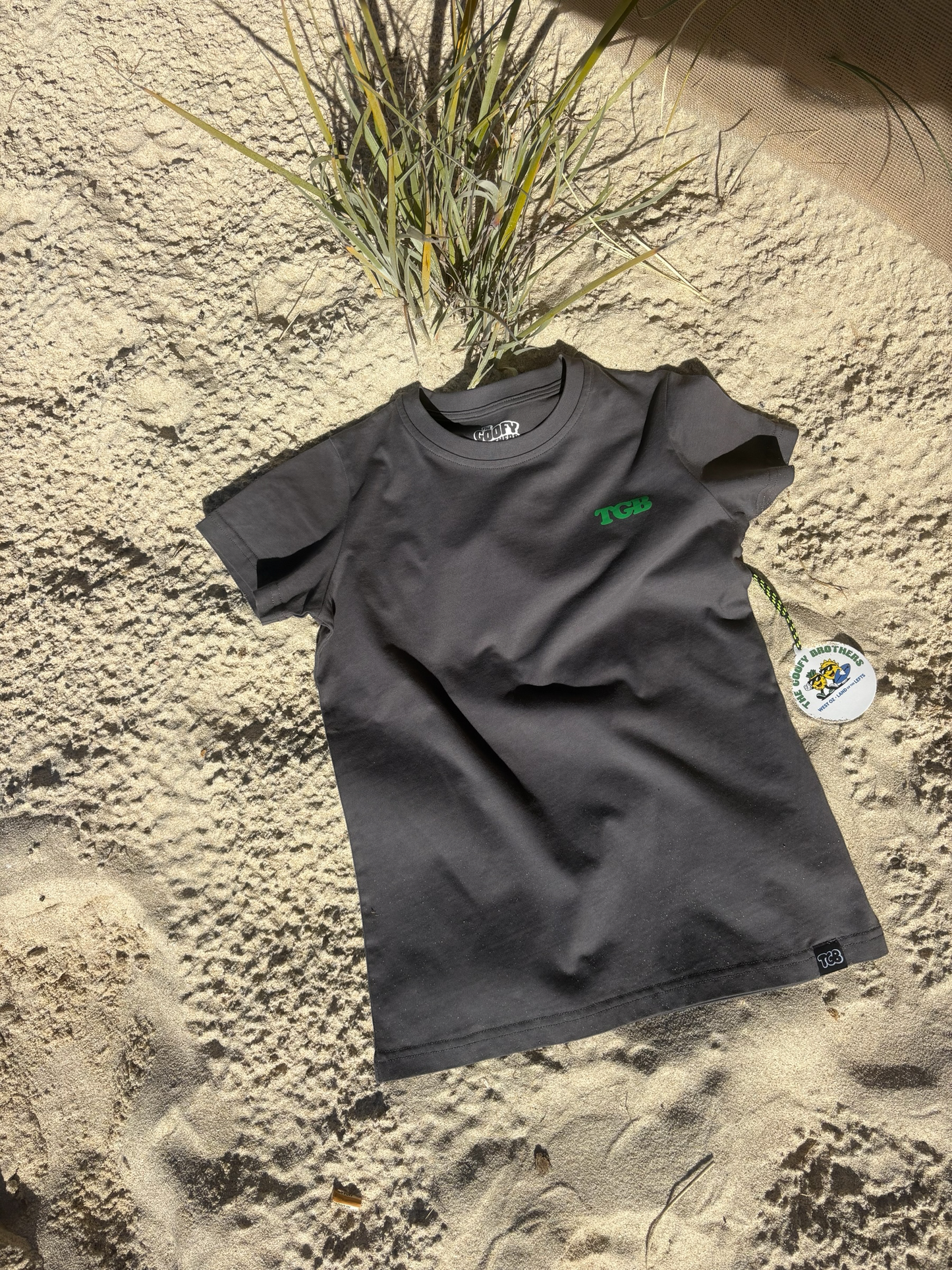 TOMBIES GROM TEE - CHARCOAL